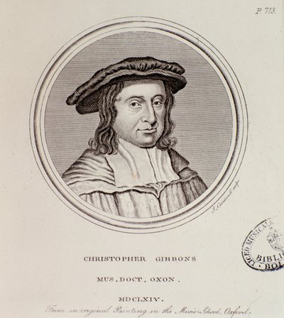 Portrait of Christopher Gibbons, British Composer by English School